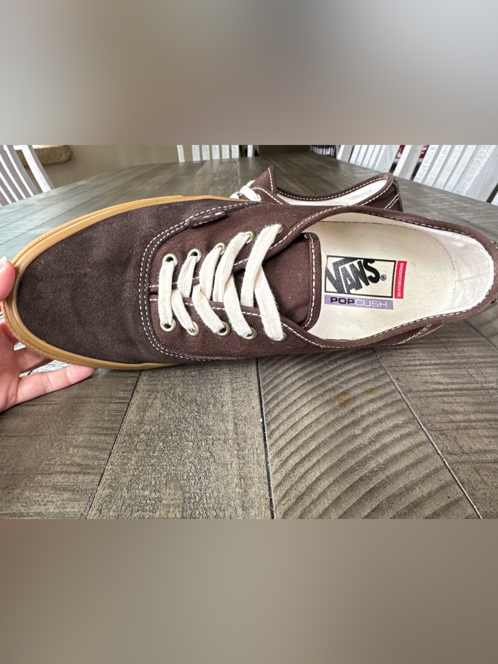 Vans Skate Authentic Brown Canvas/Gum Skater Sneakers Men’s Size 10.5 (NWOT) - Picture 11 of 16